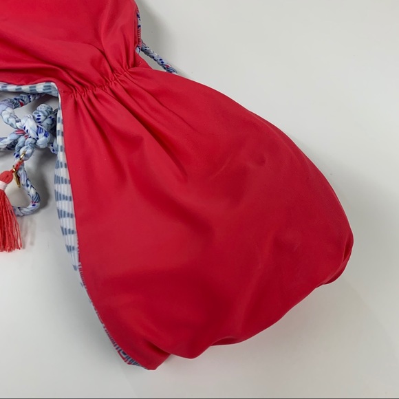 Victorias Secret Bikini Top 7MF Medium Bandeau Red - Picture 7 of 9